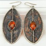 Naušnice bakar i srebro